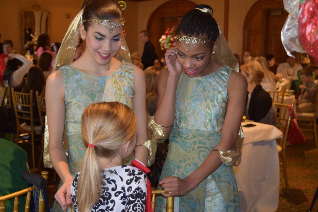 Dancers mingle with guests at the Holiday Nutcracker Tea at O.Henry Hotel