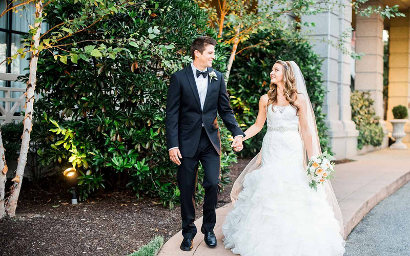 lauren and jeff in front of o.henry hotel