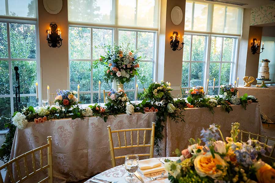 Florals by Randy McManus Designs | Micciche Photography Table-scapes of bountiful blooms designed by Randy McManus Designs