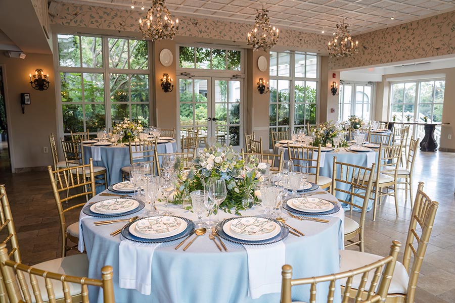 Wedding reception in Pavilion Room.