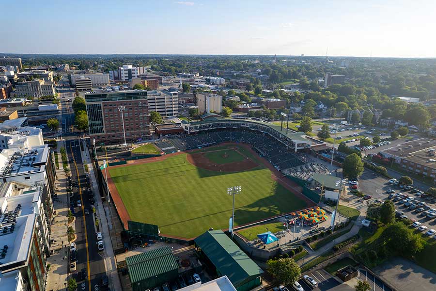 Fireworks at The Greensboro Grasshoppers