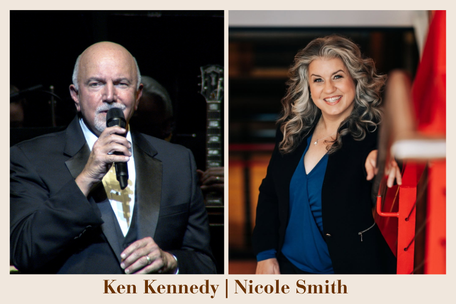 Ken Kennedy and Nicole Smith sing jazz at O.Henry Hotel